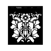 Stencil - 396 × 440 mm - Barokk 08 - M