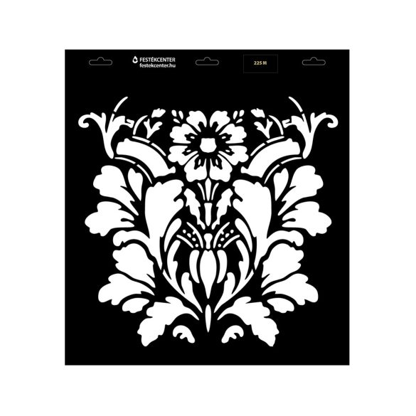 Stencil - 396 × 440 mm - Barokk 08 - M