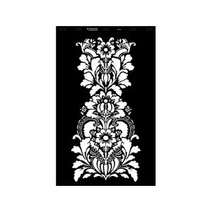 Stencil - 550 × 886 mm - Barokk 08 - XL