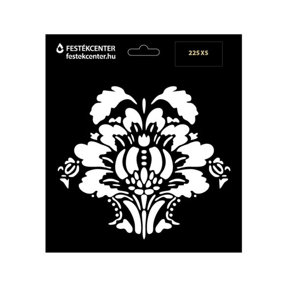 Stencil - 196 × 218 mm - Barokk 08 - XS