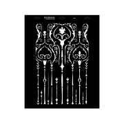 Stencil - 440 × 550 mm - Barokk 09 - L
