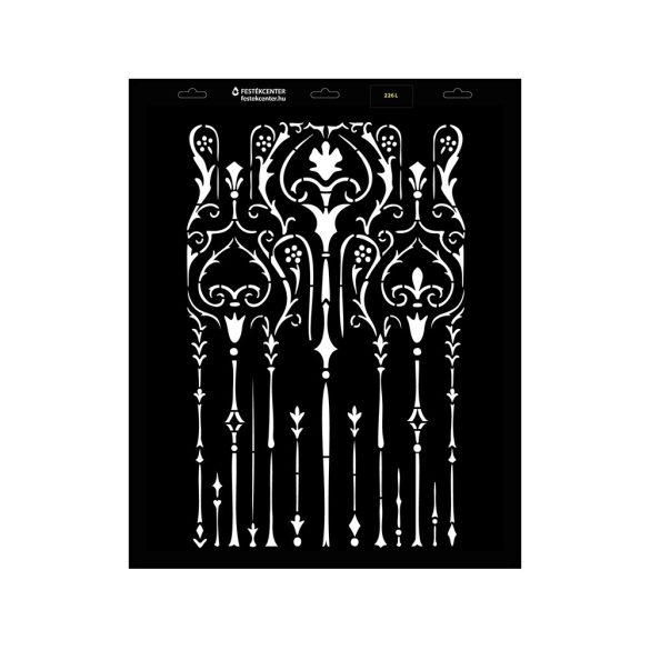 Stencil - 440 × 550 mm - Barokk 09 - L