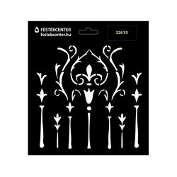 Stencil - 196 × 218 mm - Barokk 09 - XS