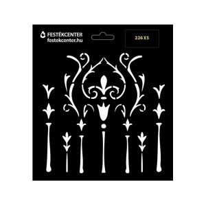 Stencil - 196 × 218 mm - Barokk 09 - XS