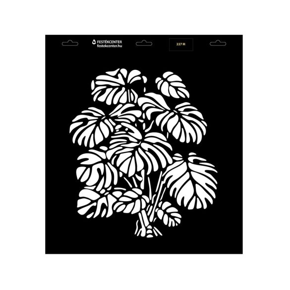 Stencil - 396 × 440 mm - Virág 15 - M