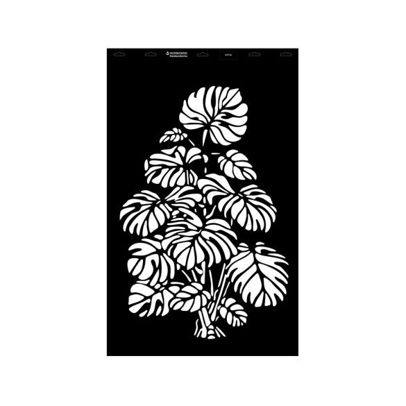 Stencil - 550 × 886 mm - Virág 15 - XL