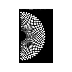 Stencil - 550 × 886 mm - Mandala 12 - XL