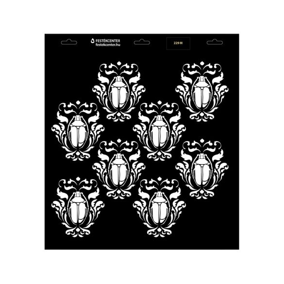 Stencil - 396 × 440 mm - Barokk 12 - M