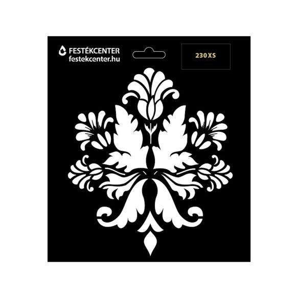 Stencil - 196 × 218 mm - Barokk 10 - XS