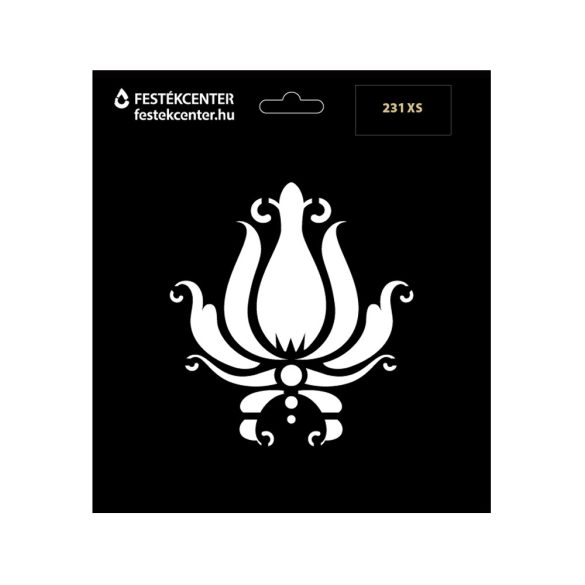 Stencil - 196 × 218 mm - Barokk 11 - XS