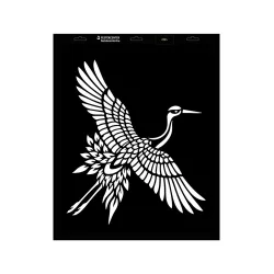 Stencil - 440 × 550 mm - Madár 03 - L