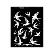 Stencil - 440 × 550 mm - Madár 04 - L