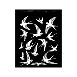 Stencil - 440 × 550 mm - Madár 04 - L