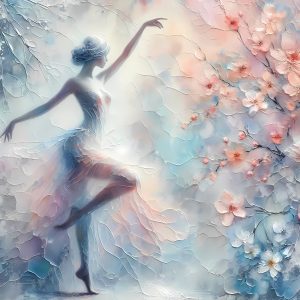 Tánc 504 - vászon vakrámán - 70 x 70 cm