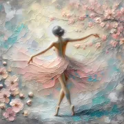 Tánc 510 - vászon vakrámán - 70 x 70 cm