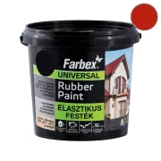   Farbex Rubber Paint univerzális elasztikus - RAL 3020 - piros - 1,2 kg