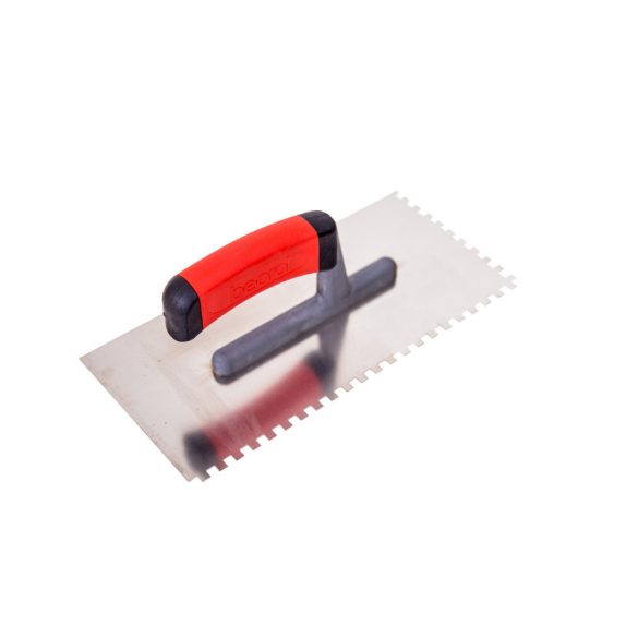 Fogazott glettvas - inox - 6 x 6 mm