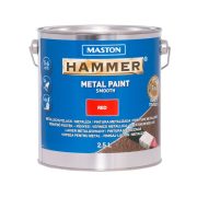 Maston Hammer 3:1 fémfesték - fényes piros - 2,5 l