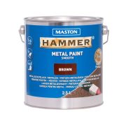 Maston Hammer 3:1 fémfesték - fényes barna - 2,5 l