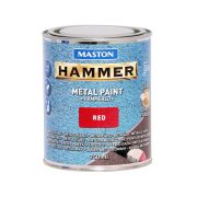   Maston Hammer 3:1 kalapácslakk, fémfesték - piros - 750 ml