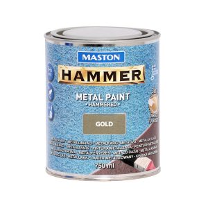 Maston Hammer 3:1 kalapácslakk, fémfesték - arany - 750 ml