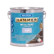   Maston Hammer 3:1 kalapácslakk, fémfesték - ezüst - 2,5 l