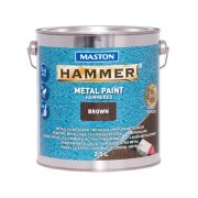 Maston Hammer 3:1 kalapácslakk, fémfesték - barna - 2,5 l