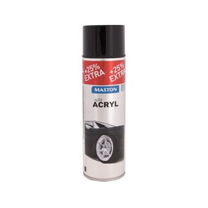 Maston Autoacryl festék spray - matt fekete - 500 ml