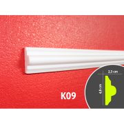 Kérgesített kültéri díszléc - K09 - 1,25 m