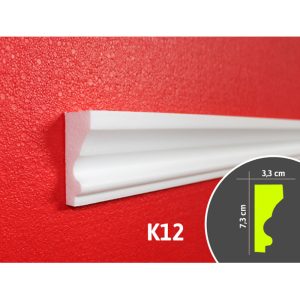 Kérgesített kültéri díszléc - K12 - 1,25 m