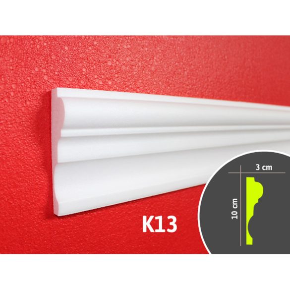 Kérgesített kültéri díszléc - K13 - 1,25 m