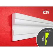 Kérgesített kültéri díszléc - K39 - 2 m