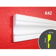 Kérgesített kültéri díszléc - K42 - 2 m