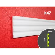 Kérgesített kültéri díszléc - K47 - 2 m