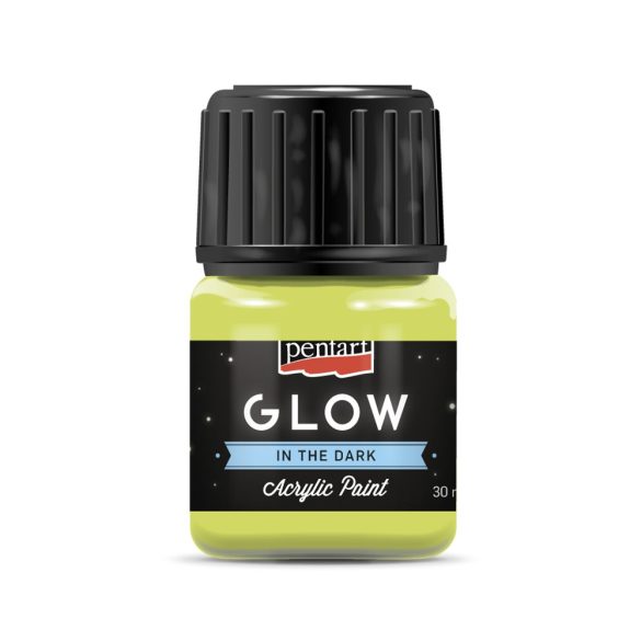 PentArt Glow sötétben világító akrilfesték - limezöld - 30 ml