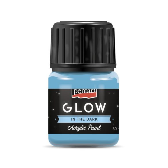 PentArt Glow sötétben világító akrilfesték - kék - 30 ml