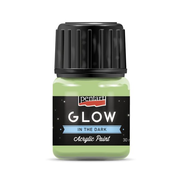 PentArt Glow sötétben világító akrilfesték - zöld - 30 ml