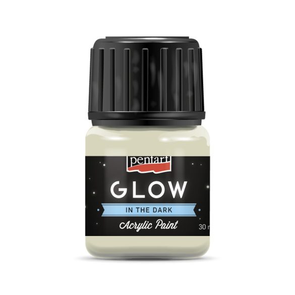 PentArt Glow sötétben világító akrilfesték - zöldesfehér - 30 ml