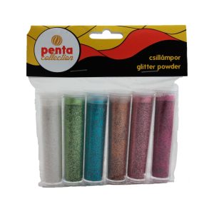 PentArt Színes csillámpor - vegyes színek - 6 x 3,5 ml