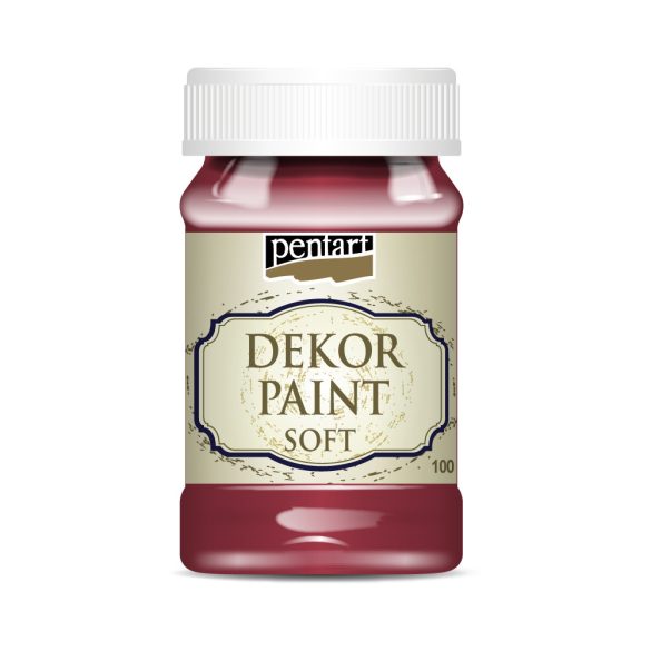 PentArt lágy dekorfesték - kardinálpiros - 100 ml