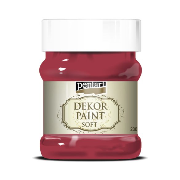 PentArt lágy dekorfesték - kardinálpiros - 230 ml