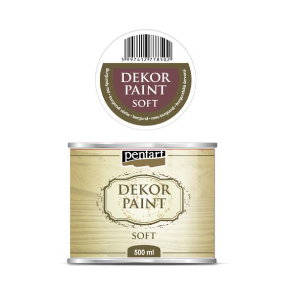 PentArt lágy dekorfesték - burgundi vörös - 500 ml