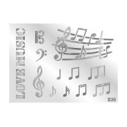 Stencil 19,8 x 14,5 cm - Music