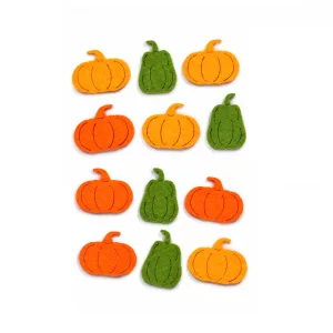 Filcfigura - Mini tök - vegyes színekben - 12 db