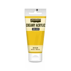   PentArt Krémes akrilfesték - selyemfényű  - napsárga - 60 ml