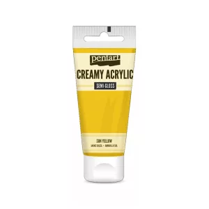 PentArt Krémes akrilfesték - selyemfényű  - napsárga - 60 ml