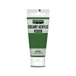   PentArt Krémes akrilfesték - selyemfényű  - sötétzöld - 60 ml