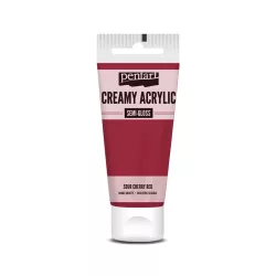   PentArt Krémes akrilfesték - selyemfényű  - meggypiros - 60 ml