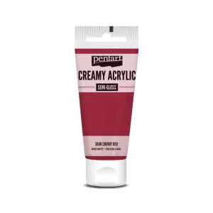 PentArt Krémes akrilfesték - selyemfényű  - meggypiros - 60 ml