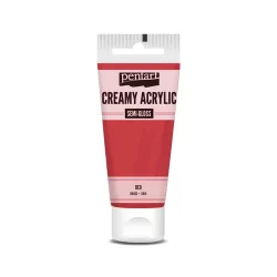   PentArt Krémes akrilfesték - selyemfényű  - piros - 60 ml